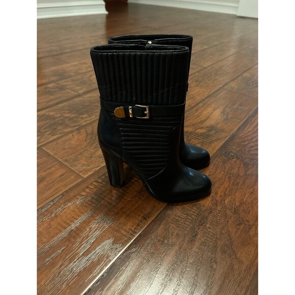 Vince Camuto VC Curtis Womens Boots/Bootie Size 6B Black Quilted Leather - Picture 2 of 5